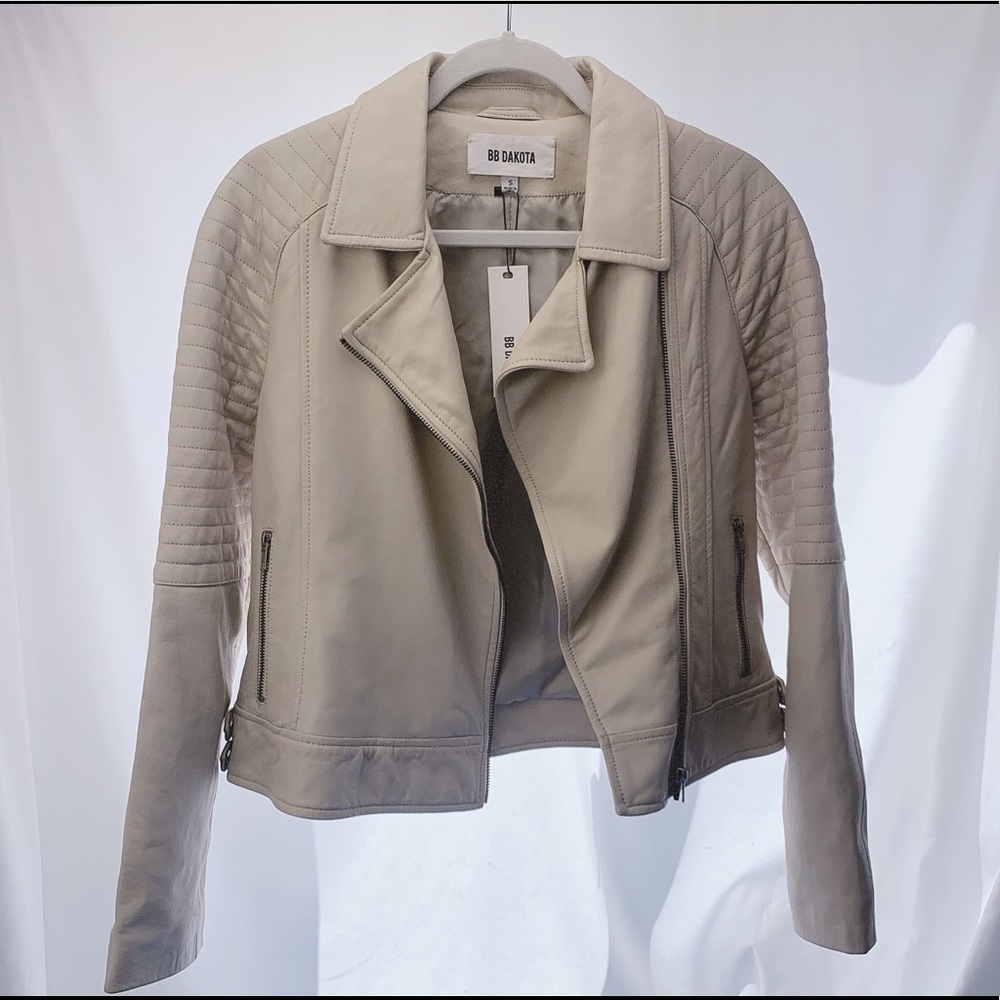 BB DAKOTA // Leather Biker Jacket